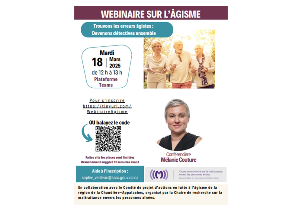 Webinaire sur l’âgisme